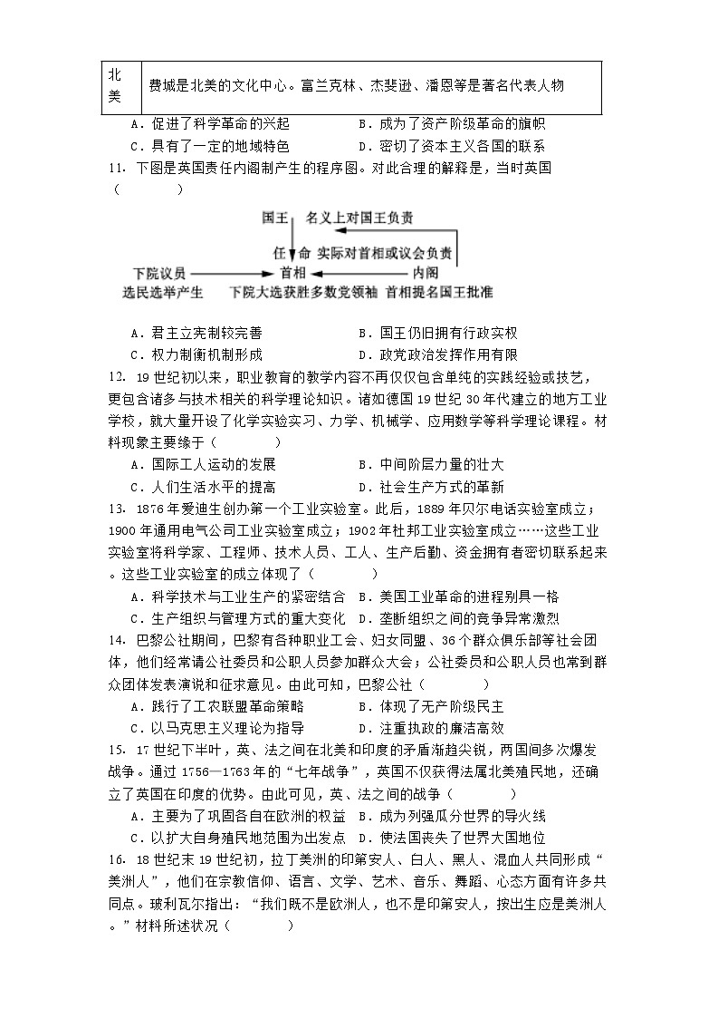 河北省沧州市沧县中学2024-2025学年高三上学期12月月考历史试题第3页