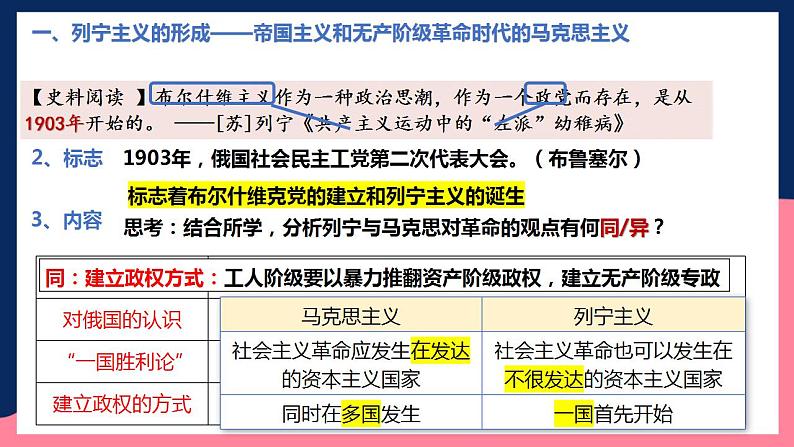 人教统编版高中历史中外历史纲要下册15《 十月革命的胜利与苏联的社会主义实践》(教学课件)第6页