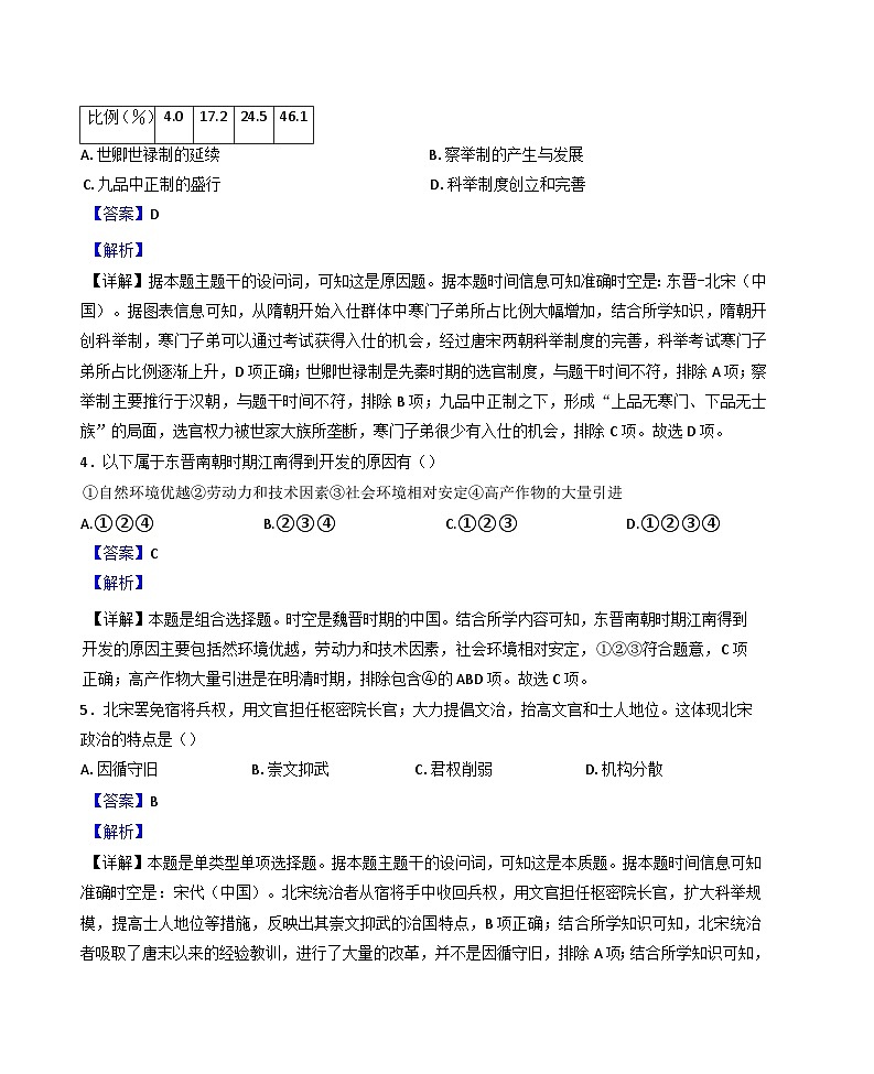 江苏省扬州市宝应县曹甸高级中学2024-2025学年高二上学期期中考试历史试题(解析版)第2页