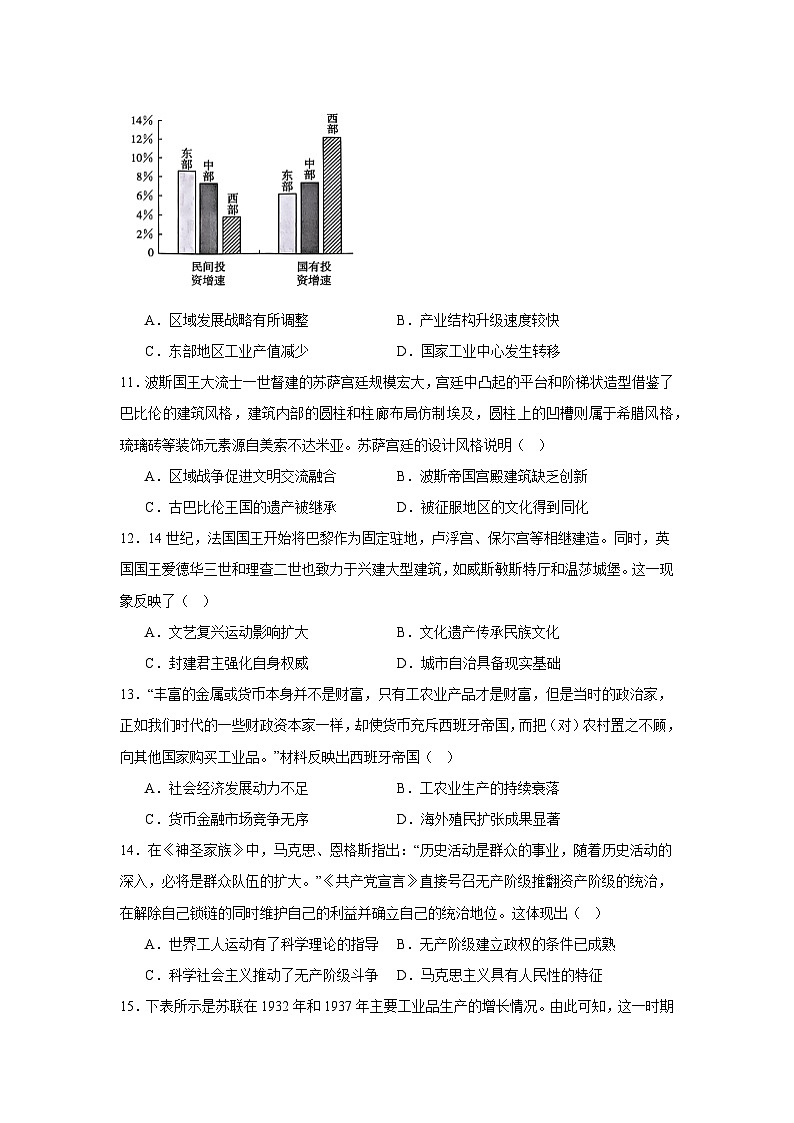2025届河北省邯郸市名校高三模拟预测历史试题第3页