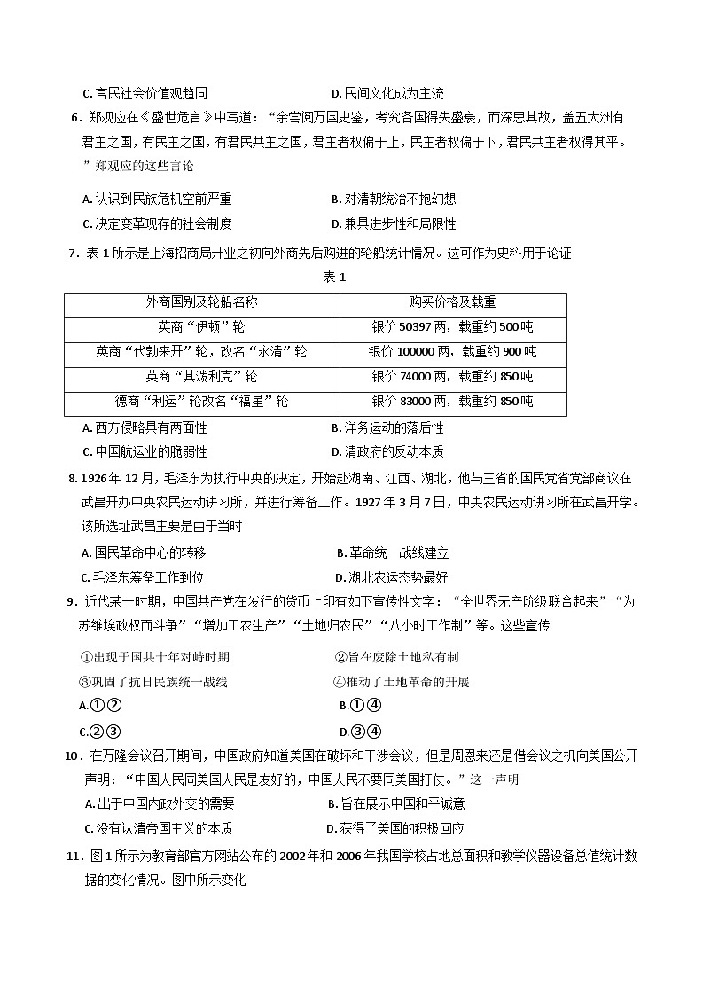 辽宁省辽阳市2024-2025学年高三上学期1月期末考试历史试卷第2页