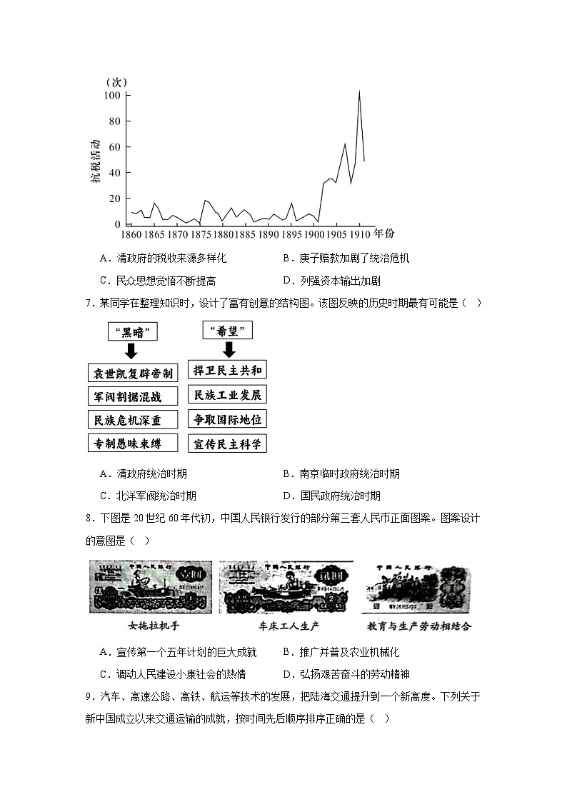 浙江省宁波市镇海中学2023-2024学年高三下学期期中考试历史试题第2页