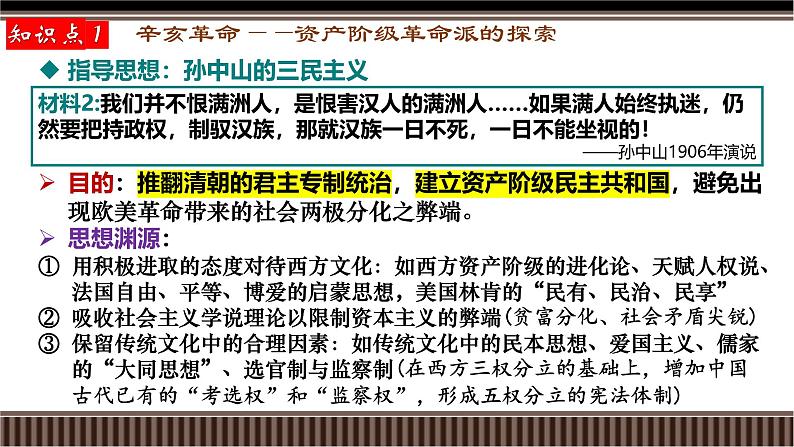 第17讲 民国前期(1912-1919)：辛亥革命与北洋军阀统治时期的政治、经济与文化-【备战2025】2025届新高考历史一轮复习备考课件（新教材新高考）第7页