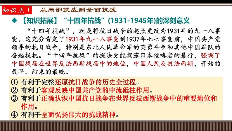 第20讲 中华民族的抗日战争(1931-1945)-【备战2025】2025届新高考历史一轮复习备考课件（新教材新高考）第5页