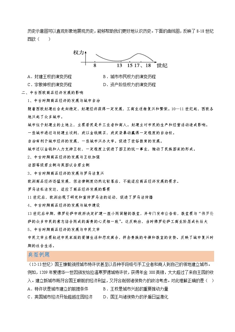 第3讲 中古时期的欧洲（原卷版）第3页