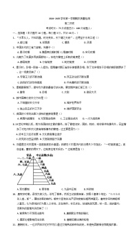 甘肃省武威市凉州区2024-2025学年高二上学期期末考试历史试卷