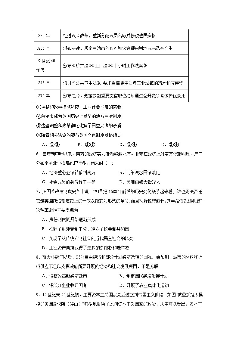 2025届四川省新高考教研联盟高三上学期八省适应性联考模拟演练考试（二）历史试题第2页