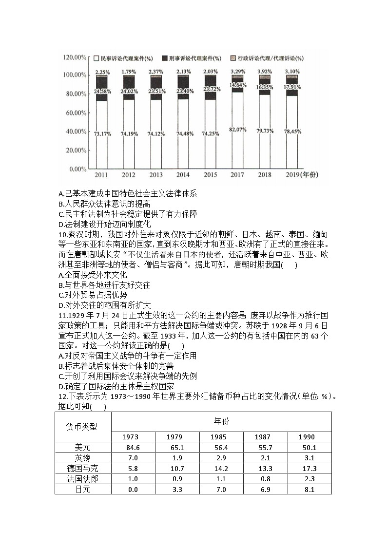 河北省沧州市海孟盐三县2024-2025学年高二上学期12月月考历史试题（Word版附答案）第3页