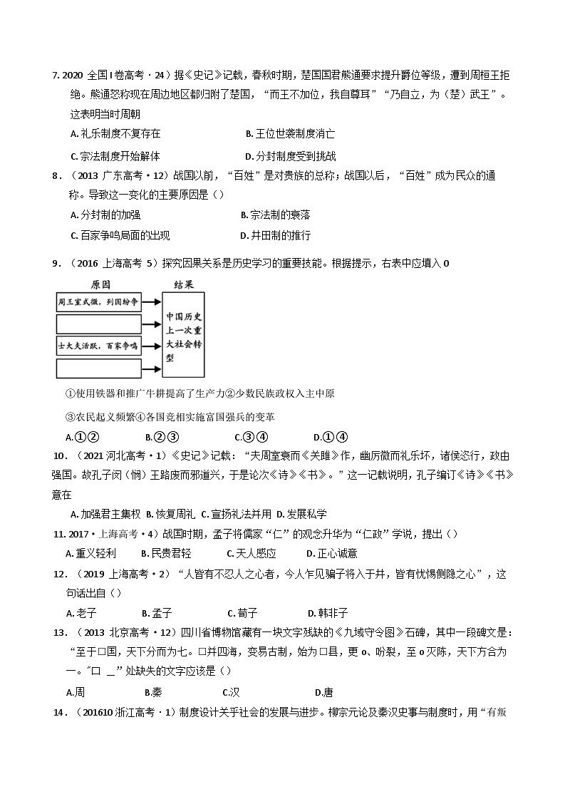 四川省眉山市仁寿县华达综合高中学校2024-2025学年高一上学期期末考试历史试题第2页