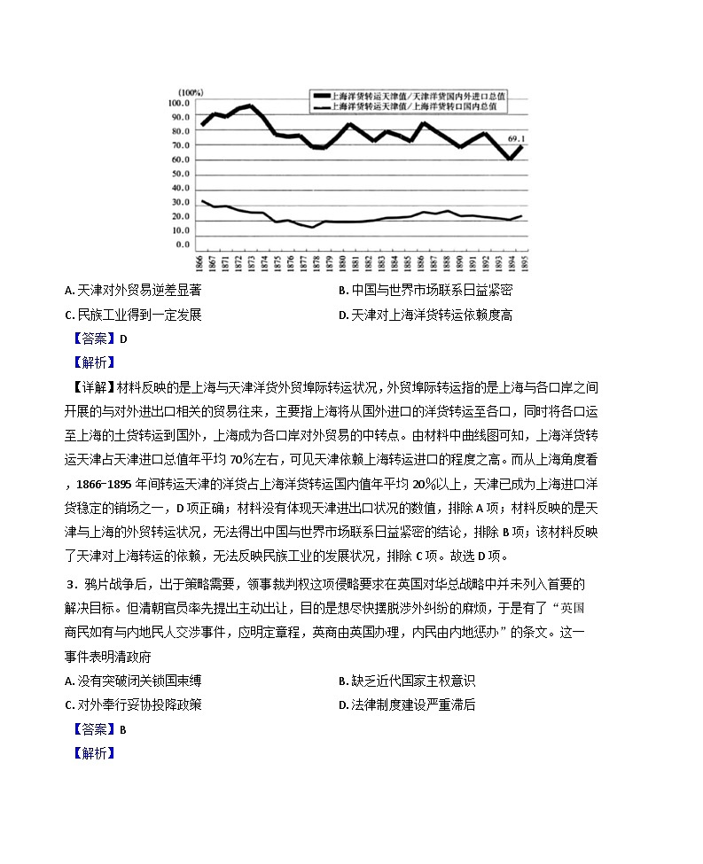 天津市第八中学2024-2025学年高一上学期12月月考历史试题(解析版)第2页