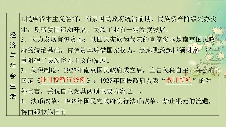 2025届高考历史二轮专题复习与测试模块二第9讲近代中国的民族新觉醒与新探索__民国后期1927_1949年课件第8页