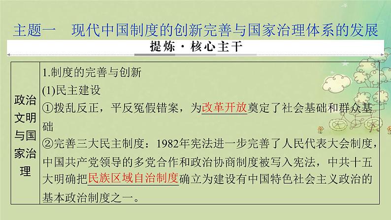 2025届高考历史二轮专题复习与测试模块二第11讲中华民族复兴的新时期与中国特色社会主义建设1978年至今课件第5页