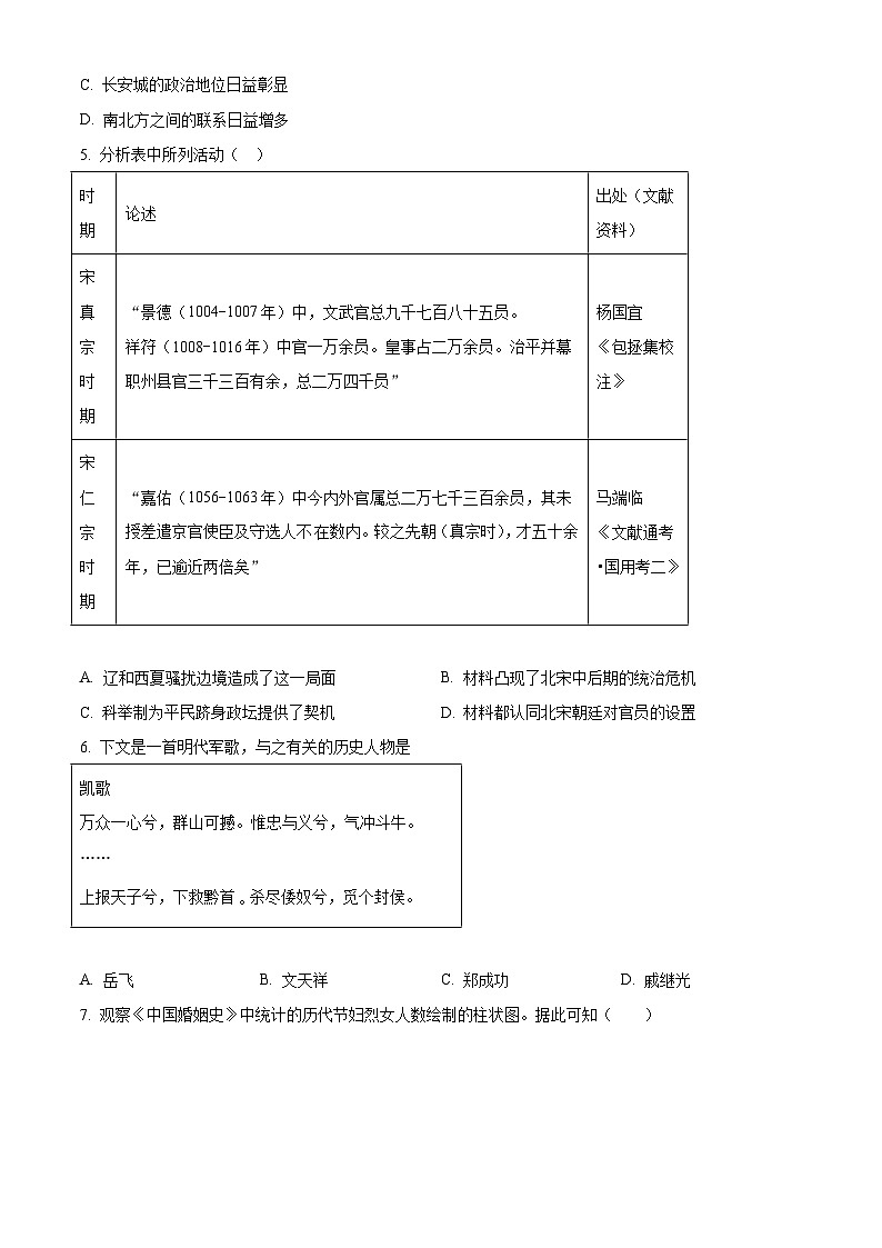 湖南省长沙市金海高级中学2024-2025学年高一上学期12月质量检测历史试题第2页