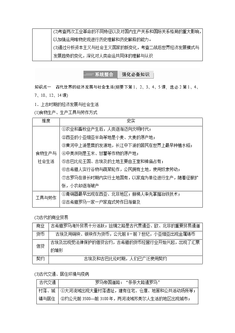 板块三　专题十二　世界的经济发展与社会生活--2025年高考历史大二轮复习（教师版）第3页