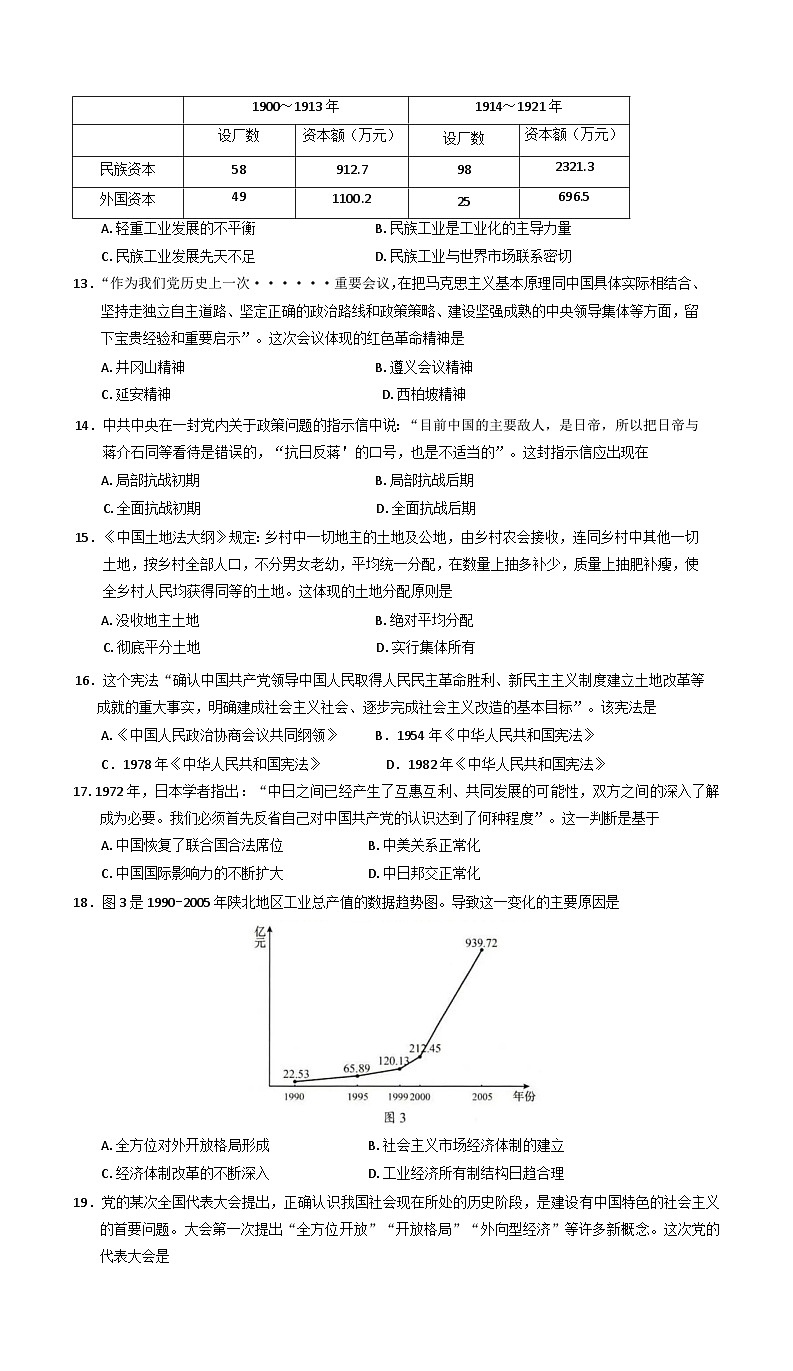 山东省菏泽市2024-2025学年高一上学期期末考试历史试题第3页