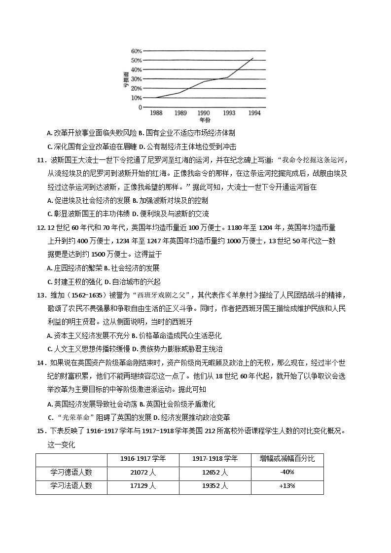 甘肃省靖远县第二中学2024-2025学年高三上学期1月月考历史试题(含解析)第3页