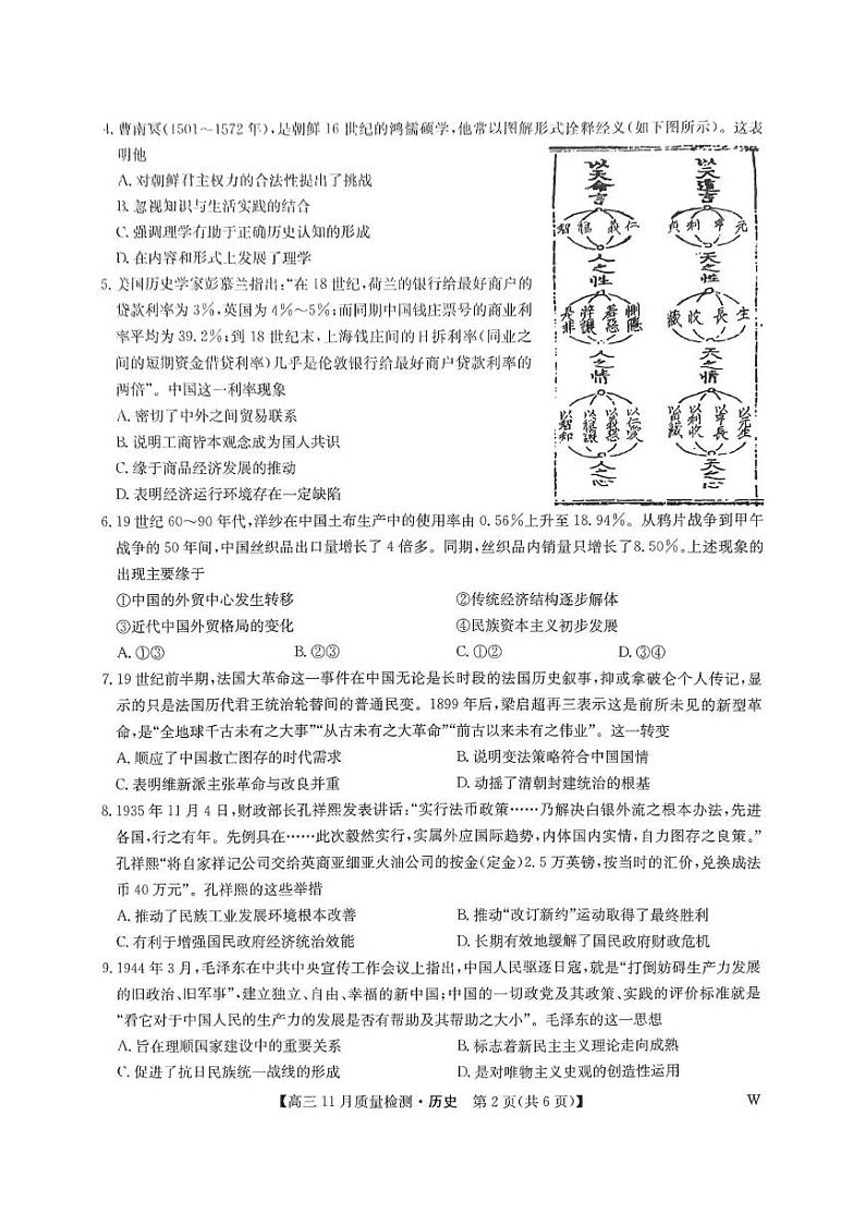 扫描件_高三历史11.29第2页