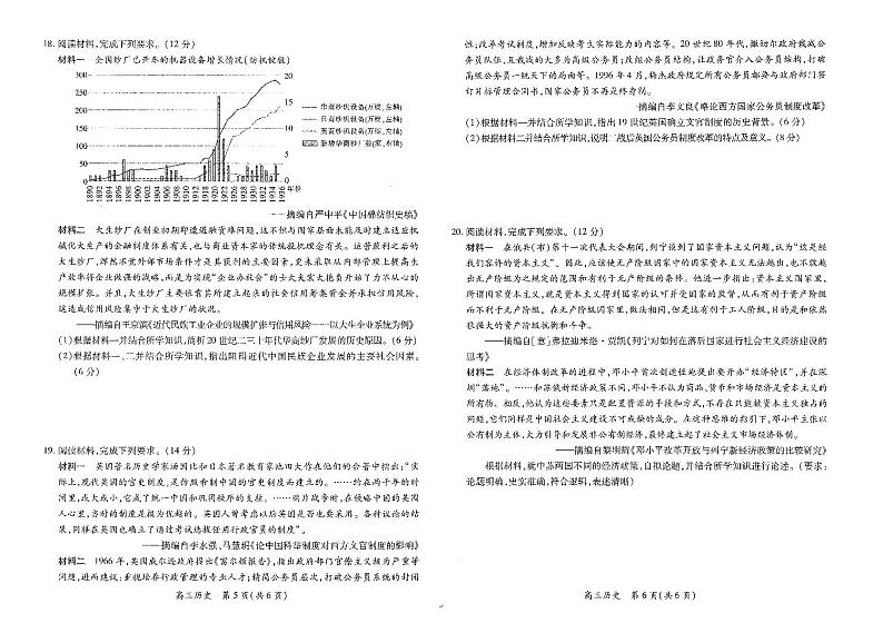 江西智慧上进教育稳派高考模拟联考-历史试题+答案第3页