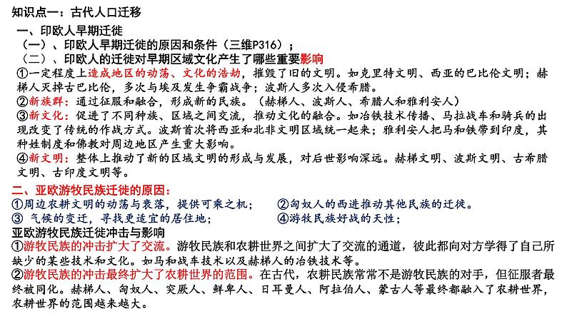 新高考历史一轮复习课件 人口迁徙与文化认同、商路贸易与文化交流第2页