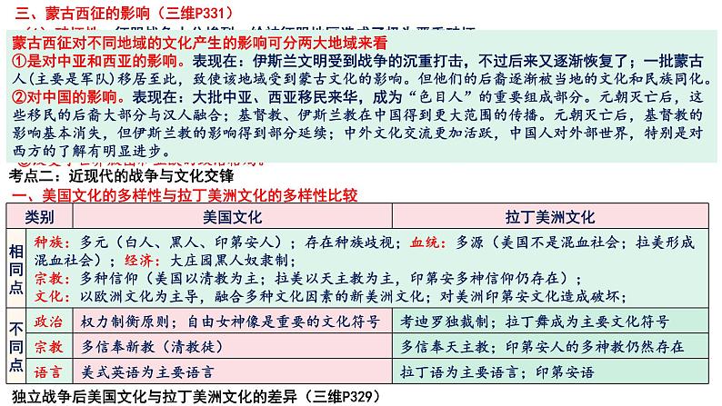 新高考历史一轮复习课件 战争与文化交锋、文化的传承与保护第3页