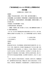 2024-2025学年广西壮族自治区高三上学期期末考试历史试卷（解析版）