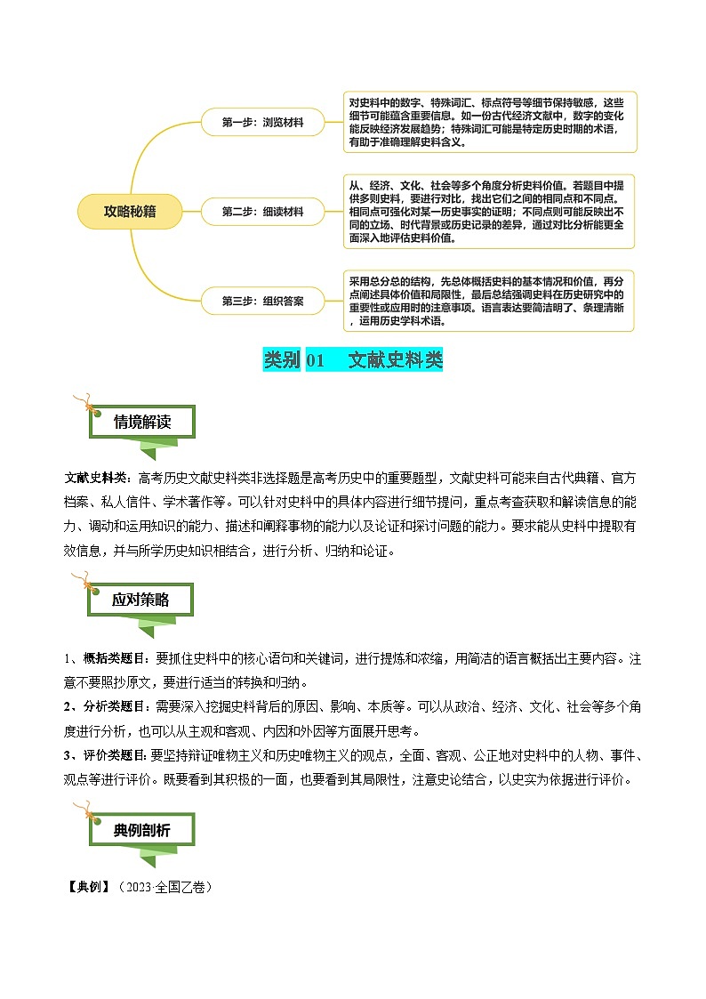 专题18 史料价值类非选择题-2025年高考历史二轮热点题型归纳与变式演练（新高考通用）（解析版）第2页