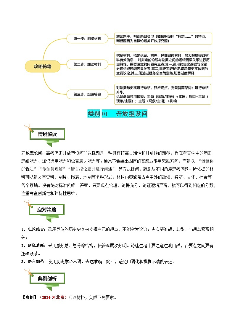 专题19 自拟论题类非选择题-2025年高考历史二轮热点题型归纳与变式演练（新高考通用）（原卷版）第2页