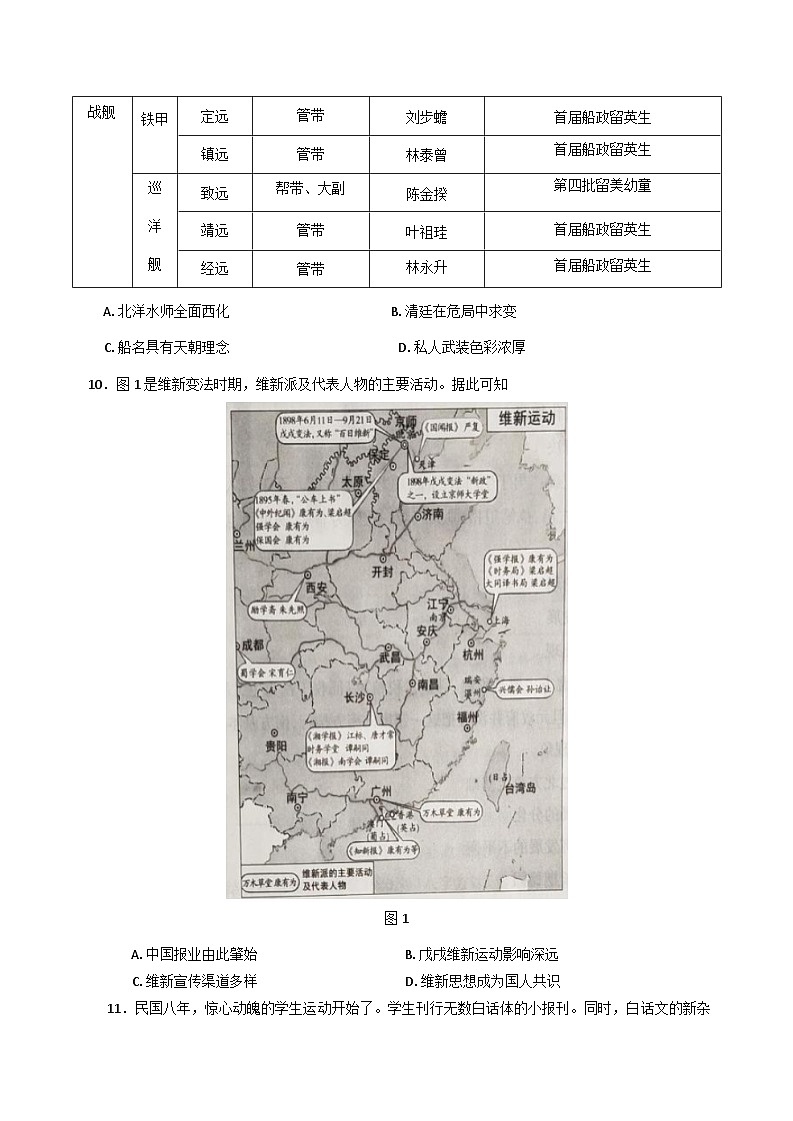 河南省郑州市部分学校2024-2025学年高一下学期开学考试历史试题第3页