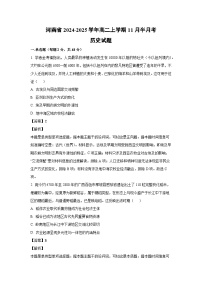 河南省2024-2025学年高二上学期11月半月考历史试题（解析版）