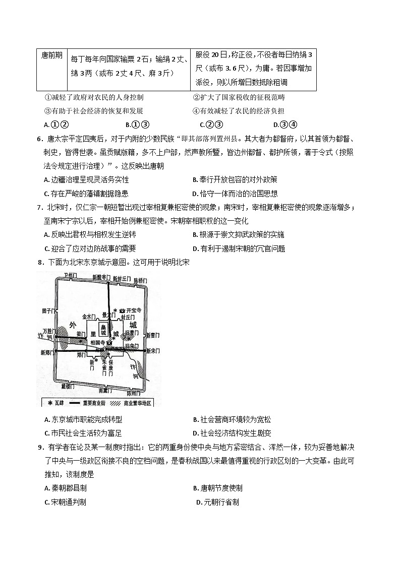 安徽省部分地市2024-2025学年高一下学期开学考试历史试题(含解析)第2页