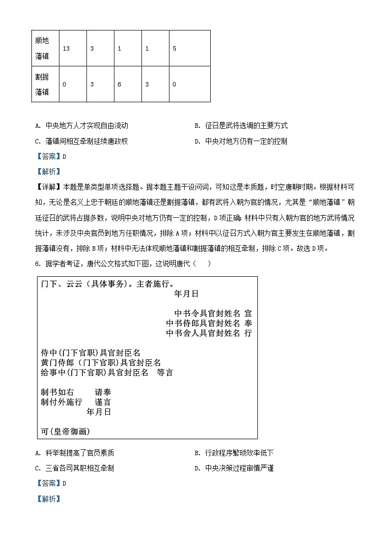 安徽省安庆市2023_2024学年高一历史上学期期末教学质量监测试题含解析第3页