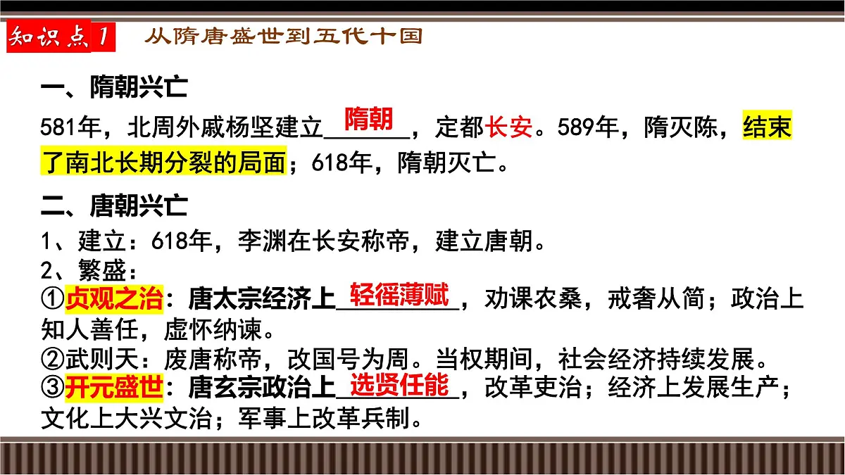第06讲+从隋唐盛世到五代十国-【精准备考】2025年新高三历史一轮复习备课课件（新教材新高考）第5页