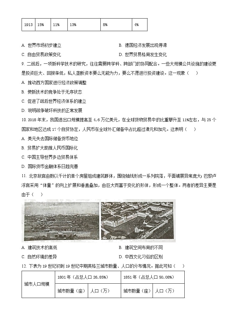 河南省洛阳市2024-2025学年高二上学期期末考试历史试题（原卷版+解析版）第3页