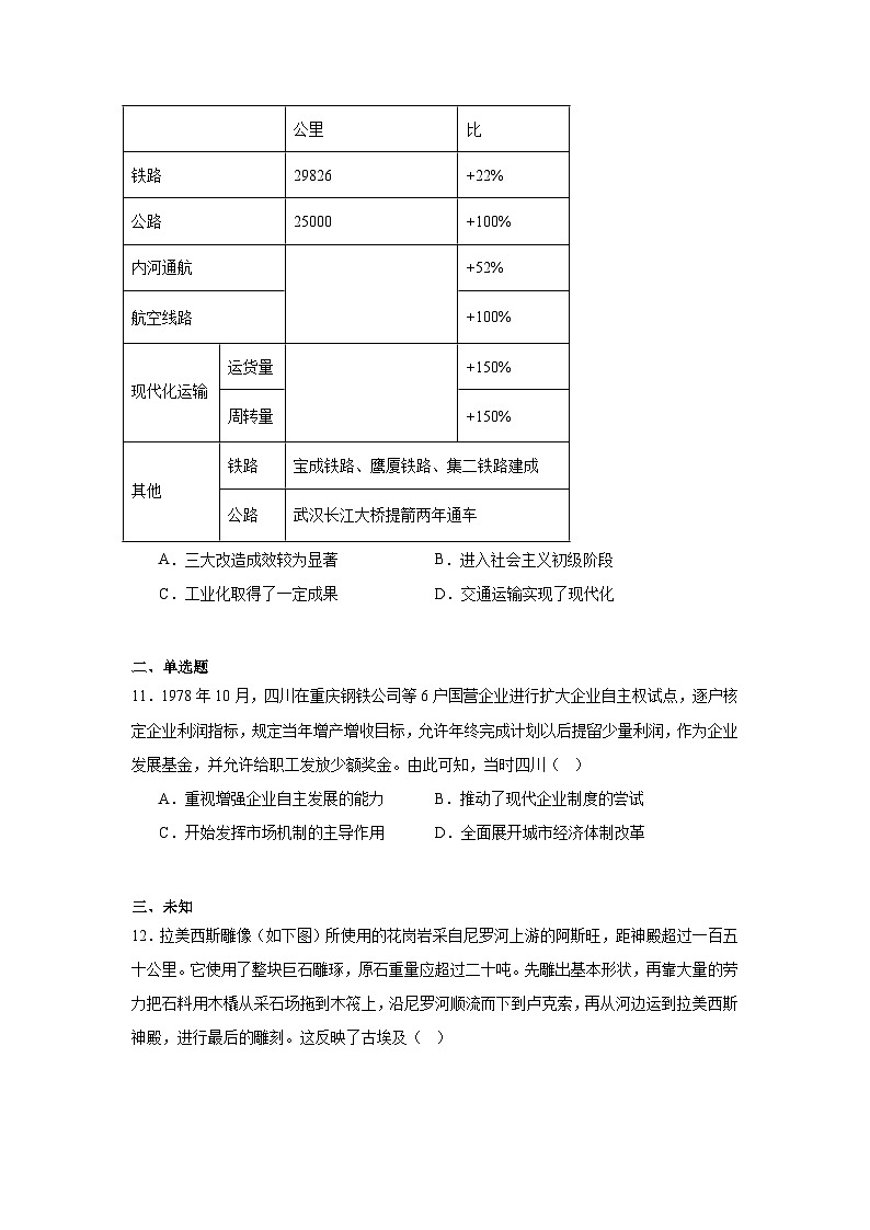 2025届云南省红河哈尼族彝族自治州、文山壮族苗族自治州高三下学期第二次复习统一检测历史试题第3页