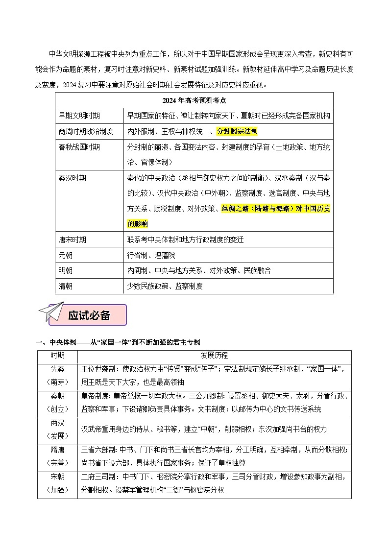 历史（一）（原卷版）第3页