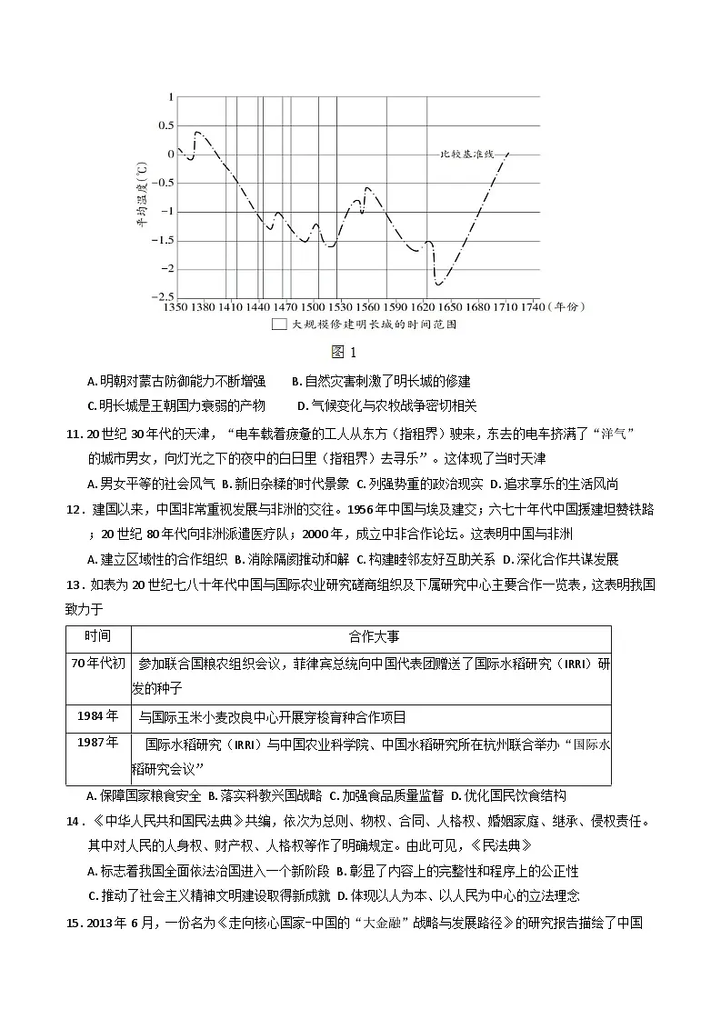 浙江省宁波市慈溪中学2024-2025学年高二下学期3月月考历史试题（含解析）第3页
