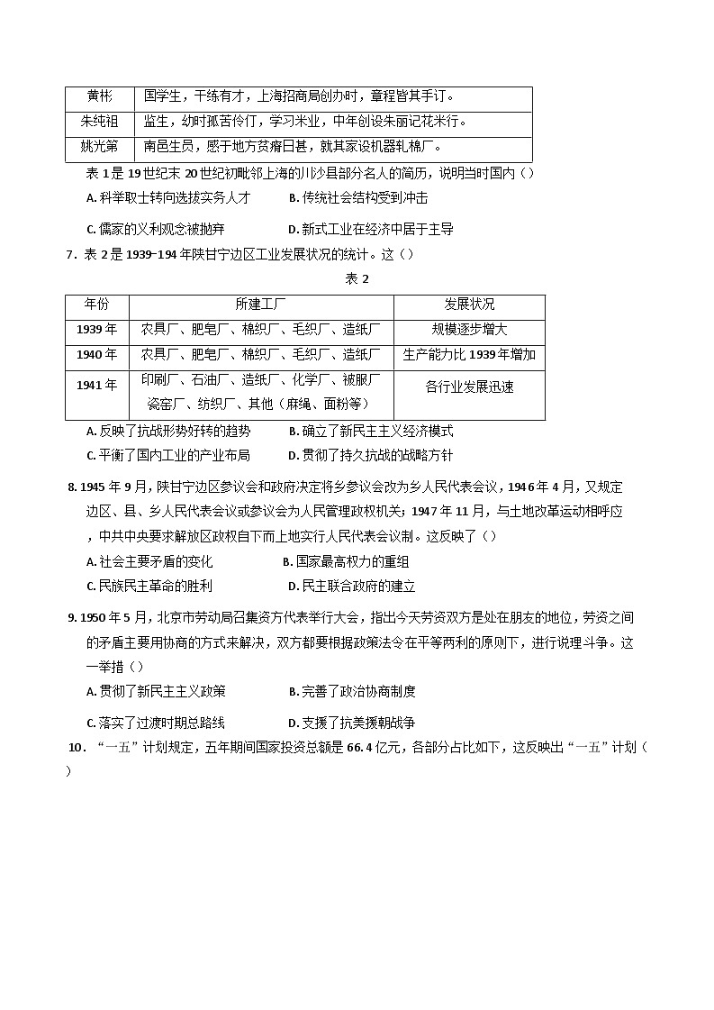 海南省文昌中学2024-2025学年高一下学期第一次月考历史试题(含解析)第2页