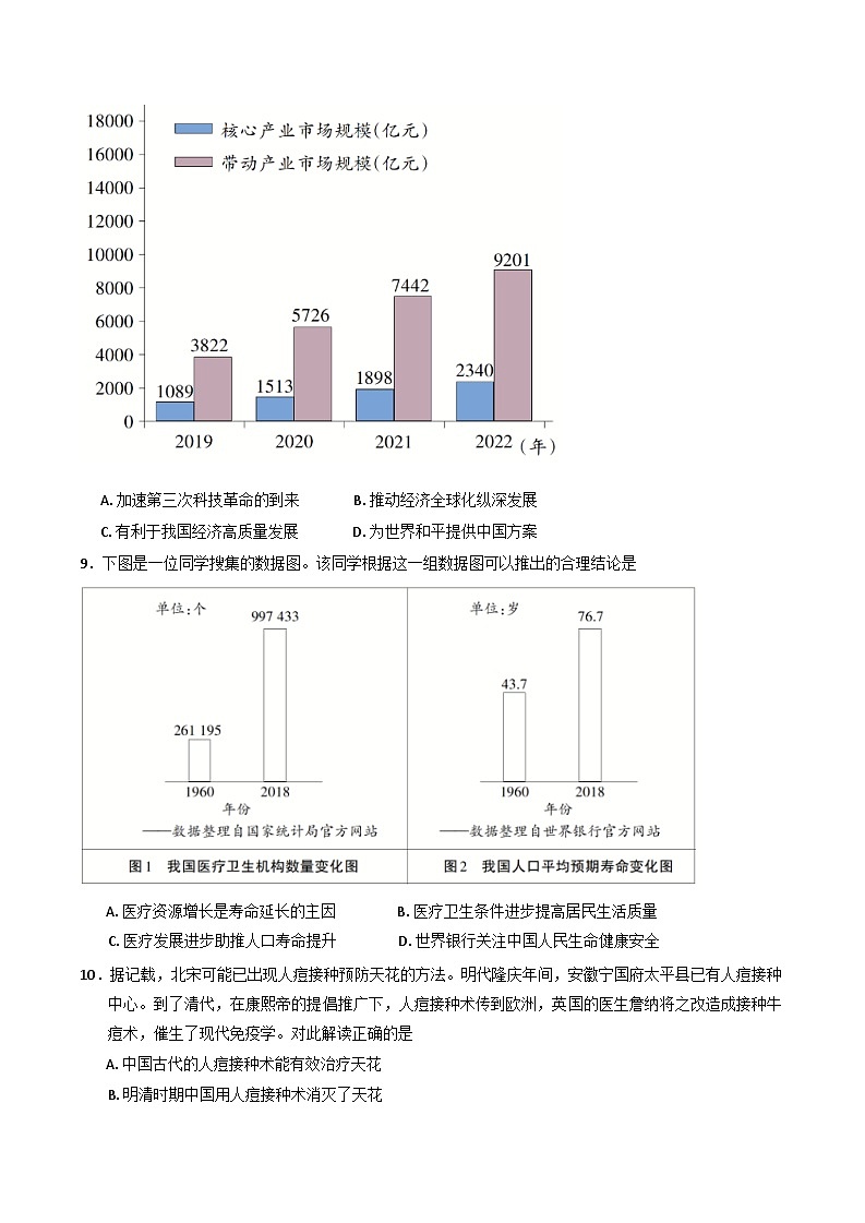 福建省泉州实验中学2024-2025学年高二下学期3月月考历史试卷（含解析）第3页