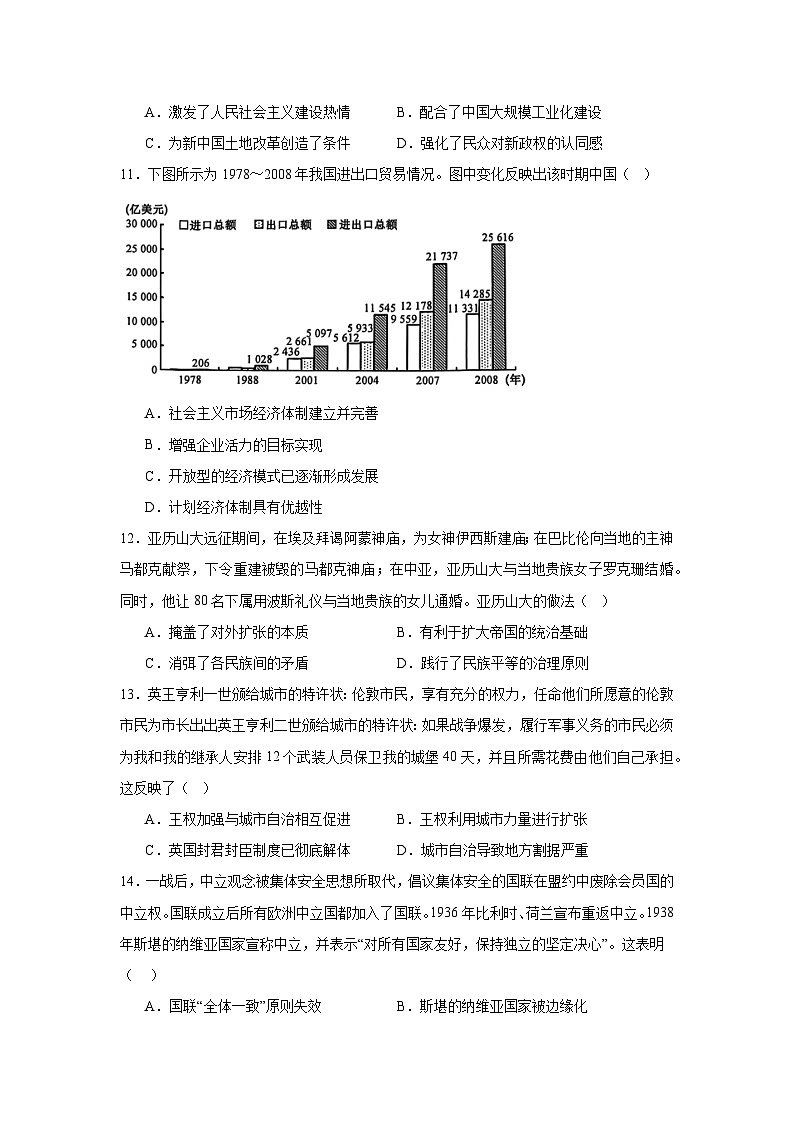 2025届辽宁省县域重点高中高三下学期二模考试历史试题（附答案解析）第3页