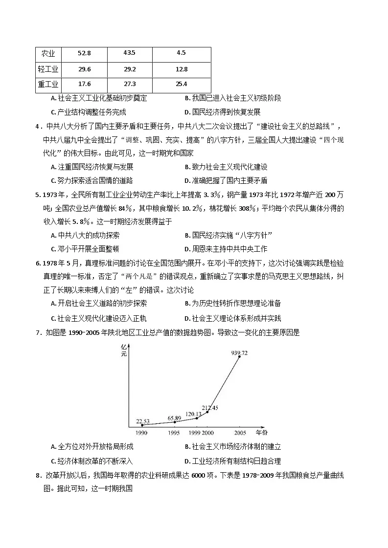 甘肃省定西市临洮县文峰中学2024-2025学年高一下学期第一次月考历史试卷第2页