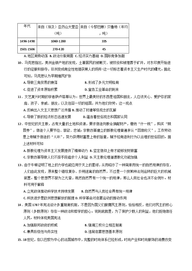 江苏省连云港市赣榆经济开发区高级中学2024_2025学年高一下学期3月月考历史试题第3页