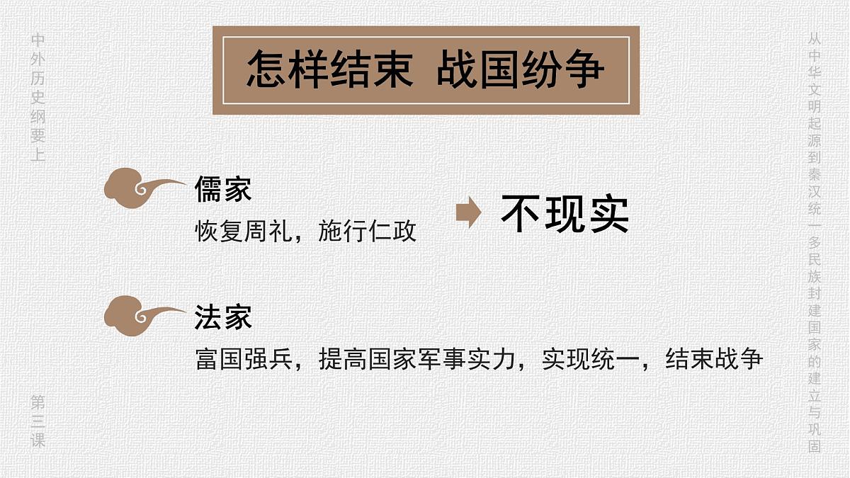 部编版2025高中历史必修中外历史纲要上03 秦统一多民族封建国家的建立 课件第1页