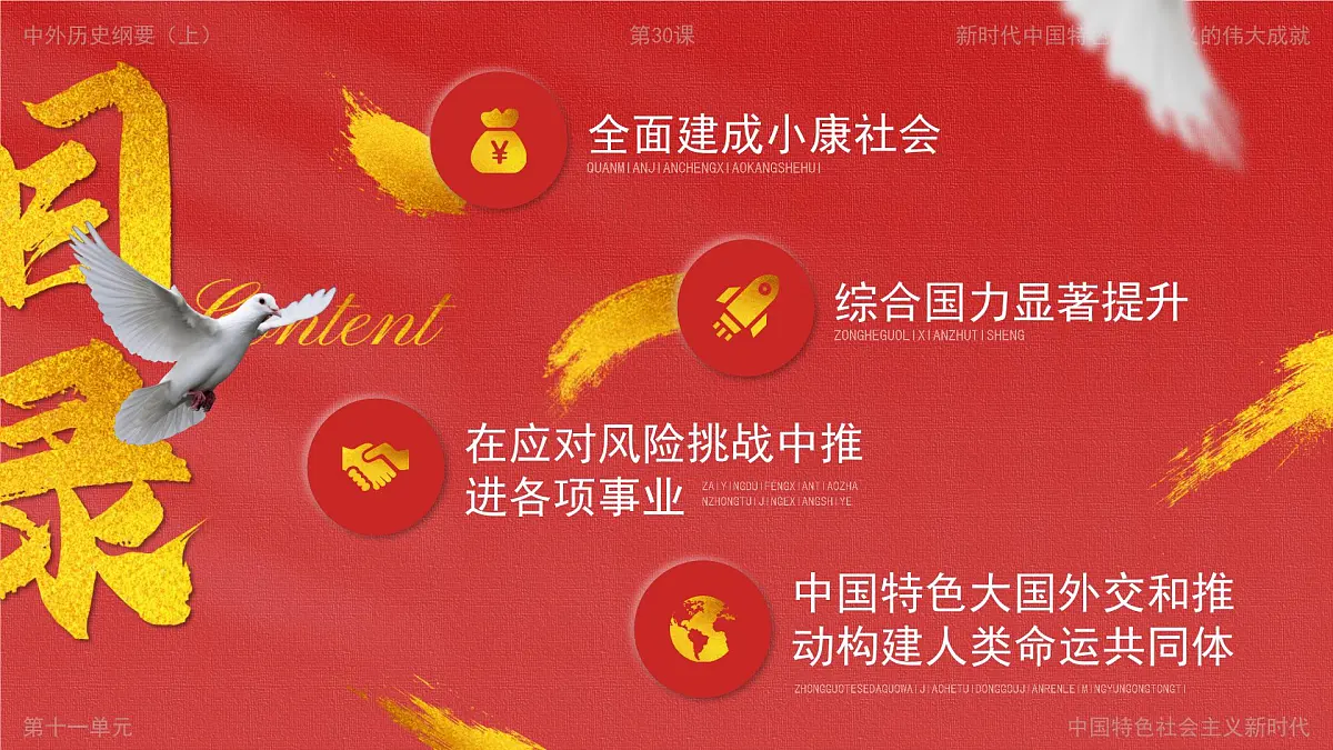 部编版2025高中历史必修中外历史纲要上30 新时代中国特色社会主义的伟大成就 课件第2页