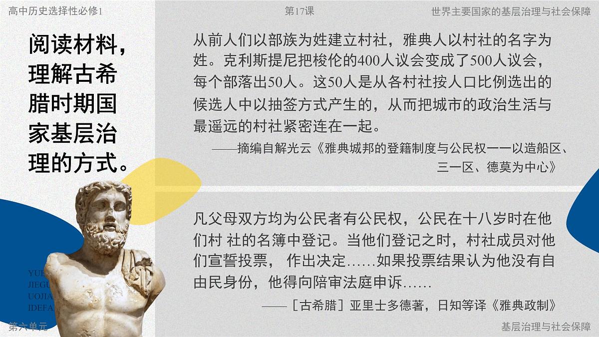 部编版2025高中历史选择性必修1 国家制度与社会治理第18课 世界主要国家的基层治理与社会保障 课件第4页