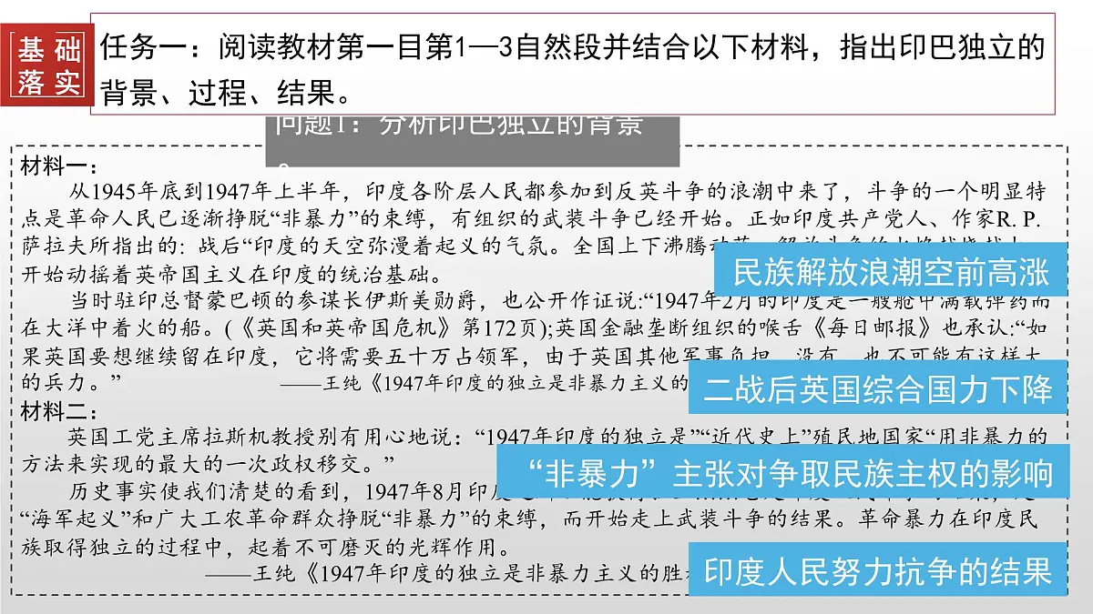 第21课 世界殖民体系的瓦解与新兴国家的发展-2024-2025学年度高中历史教学课件（部编版中外历史纲要下册）第6页