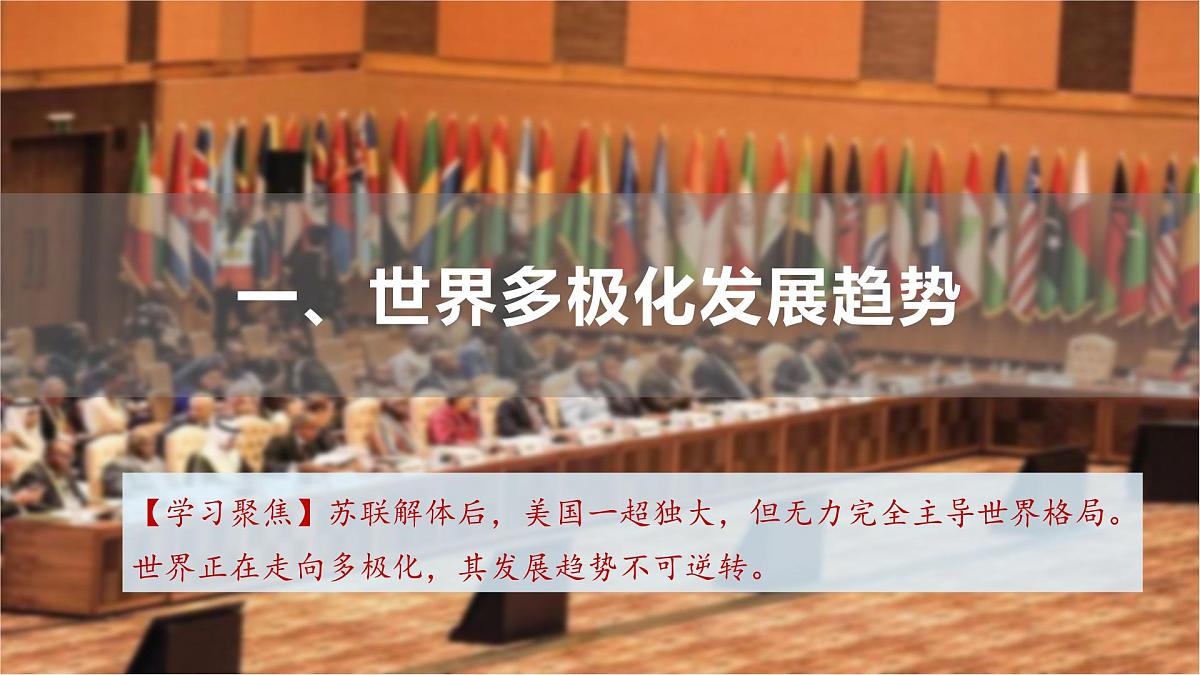 第22课  世界多极化与经济全球化-2024-2025学年度高中历史教学课件（部编版中外历史纲要下册）第6页