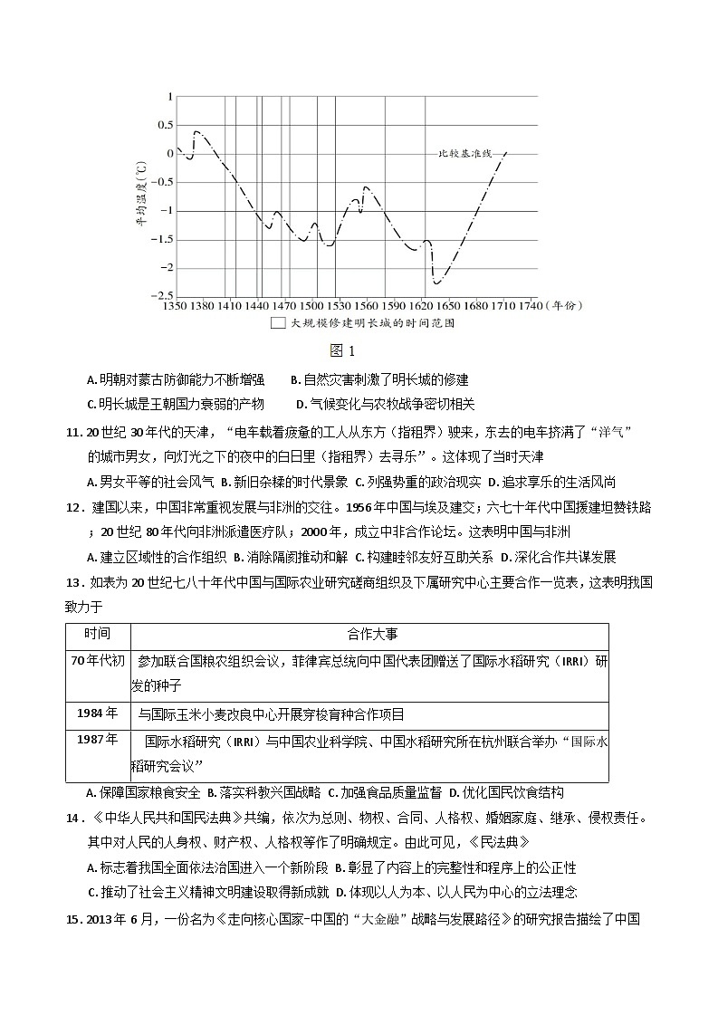 浙江省宁波市慈溪中学2024-2025学年高二下学期3月月考历史试题（含解析）第3页