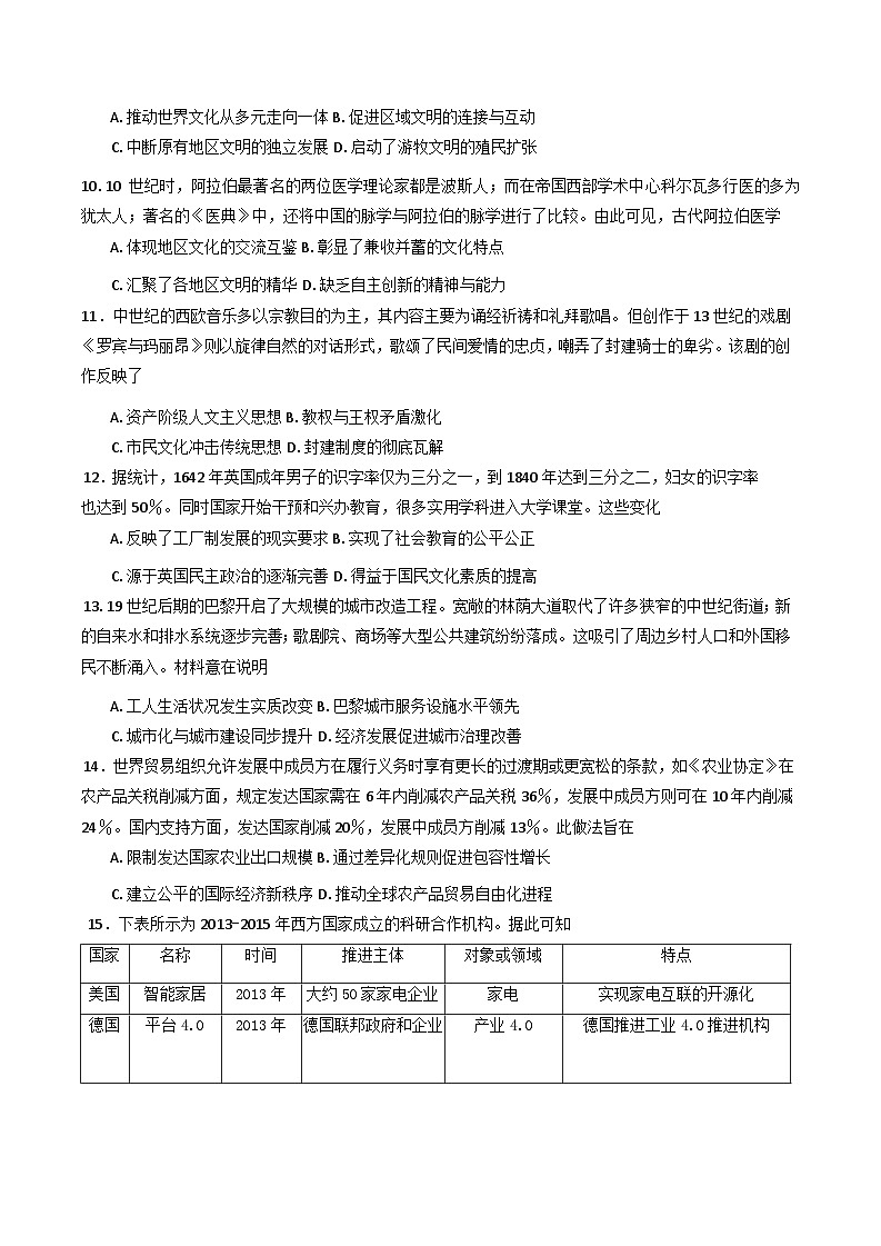 江苏省连云港市东海县2024-2025学年高二下学期期中调研考试历史试题第3页