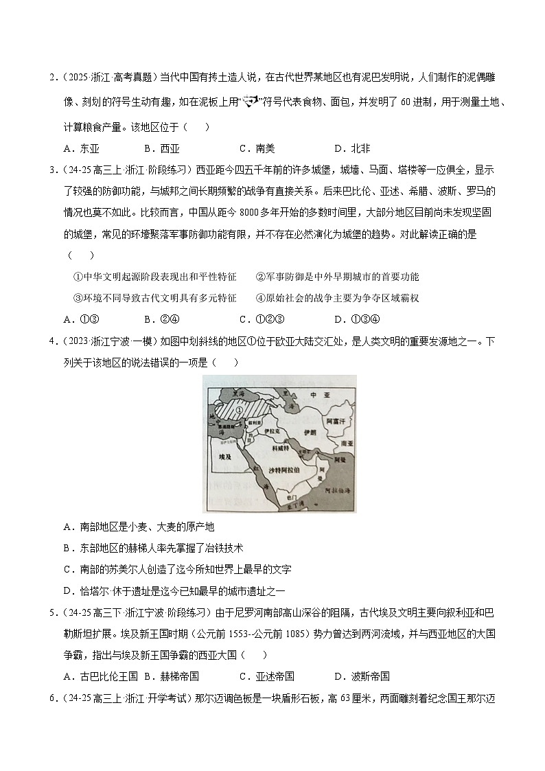 备战2025年高考历史抢押秘籍（浙江专用）猜押05古代世界各区域的多元面貌（学生版）第2页