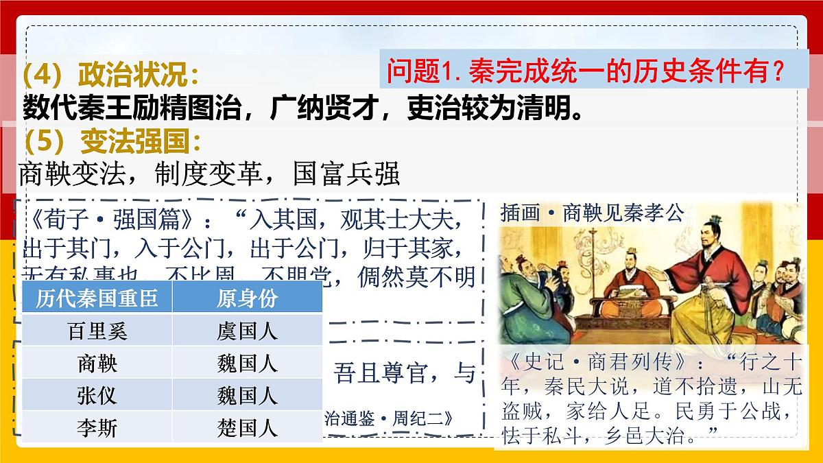 人教统编版高中历史必修上 1-3《秦统一多民族封建国家的建立》课件第7页